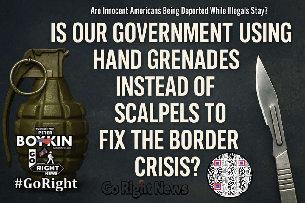 Are Innocent Americans Being Deported While Illegals Stay? Due Process Glitches Missteps and the Collapse of Constitutional Accountability Are we sacrificing due process in a rush to fix a broken system? From the chaos at the southern border to the treatment of January 6 defendants, this deep-dive exposes how government overreach and political hypocrisy are tearing at the fabric of our Constitution. #GoRight, #PeterBoykin, #DueProcess, #BorderCrisis, #J6Truth, #CBPApp, #ImmigrationReform, #ConstitutionMatters, #GovernmentOverreach, #SaveAmerica, #PoliticalHypocrisy, #ElSalvadorDeportations, #HoldTheLine, #SecureTheBorder, #AmericaFirst