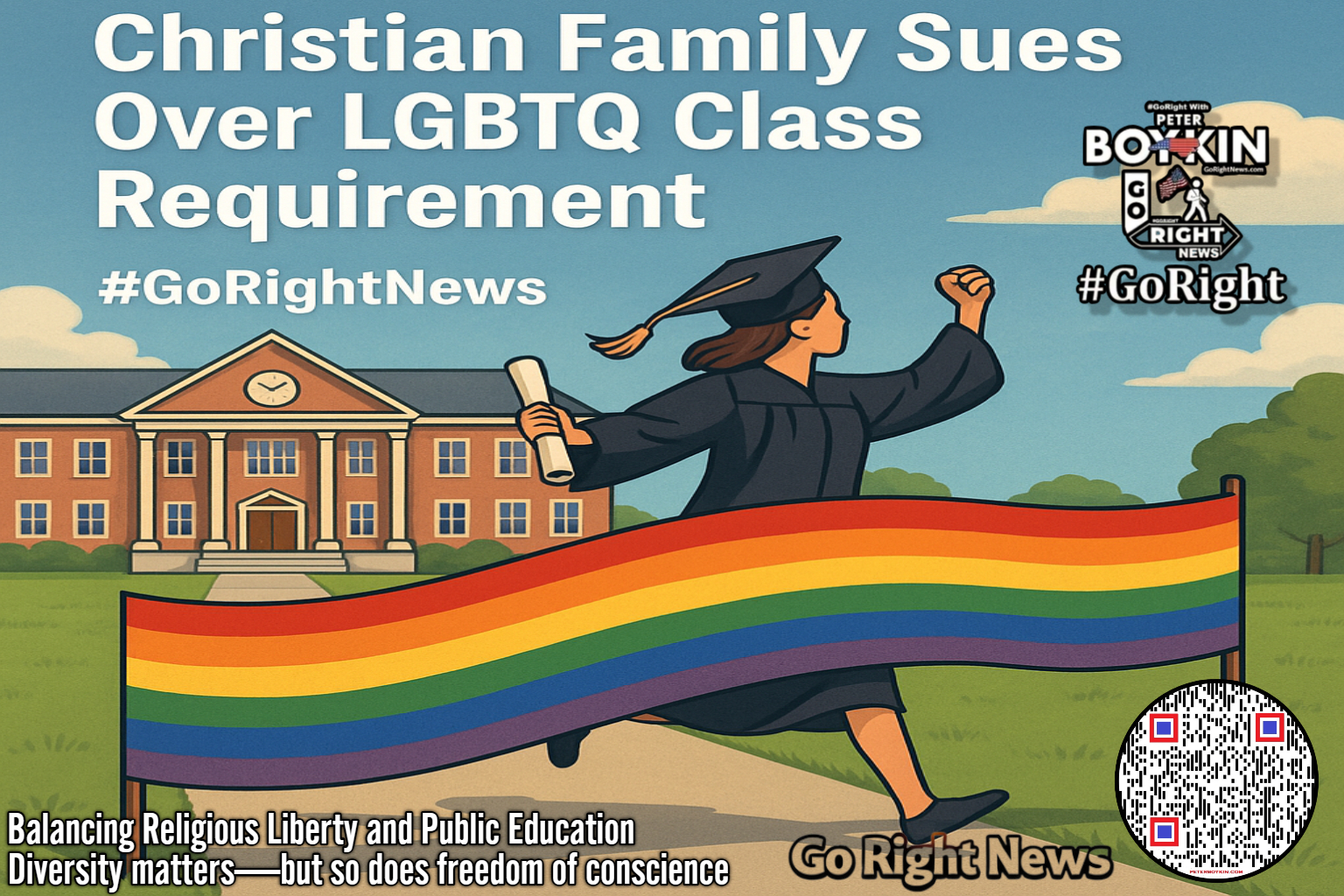 Balancing Religious Liberty and Public Education Diversity matters—but so does freedom of conscience. Respect should go both ways. Stand for liberty. Always Go Right. #GoRight with Peter Boykin